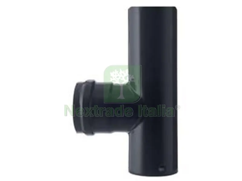 RACCORDO A "T" M/F PER STUFE A PELLET NERO OPACO PESANTE MM.1,2 - ? cm.8 — Tubi e raccordi — rif. FERX.FER291576 RACCORDO A "T" M/F PER STUFE A PELLET NERO OPACO PESANTE MM.1,2 - ? cm.8 — Tubi e raccordi — rif. FERX.FER291576