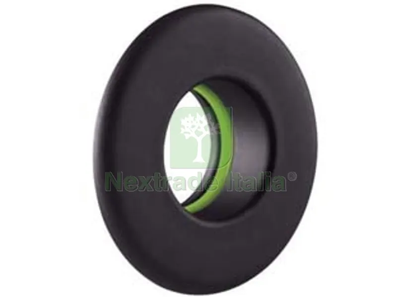 ROSONE PER STUFE A PELLET NERO OPACO PESANTE MM.1,2 - ? cm.12 — Stufe e camini — rif. FERX.FER291675 ROSONE PER STUFE A PELLET NERO OPACO PESANTE MM.1,2 - ? cm.12 — Stufe e camini — rif. FERX.FER291675
