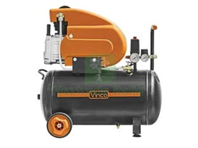 COMPRESSORE LUBRIFICATO lt.50 cm.67,5x30x60 kg.31 — Trapani e avvitatori — rif. FERX.FER292313