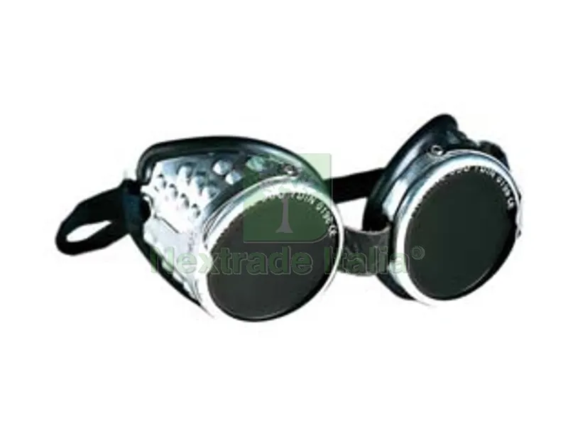 Occhiali di Protezione per Saldatura in Alluminio con Lenti Verdi — Saldatrici e accessori — rif. FERX.FER292337 Occhiali di Protezione per Saldatura in Alluminio con Lenti Verdi — Saldatrici e accessori — rif. FERX.FER292337