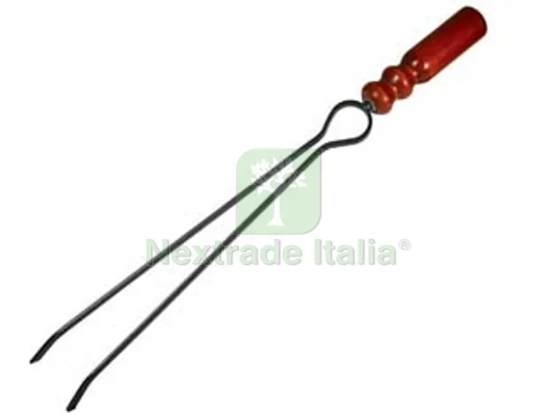 2PZ MOLLA PER CAMINO MANICO LEGNO - cm.55h. (727 BIS) — Stufe e camini — rif. FERX.FER292405 2PZ MOLLA PER CAMINO MANICO LEGNO - cm.55h. (727 BIS) — Stufe e camini — rif. FERX.FER292405
