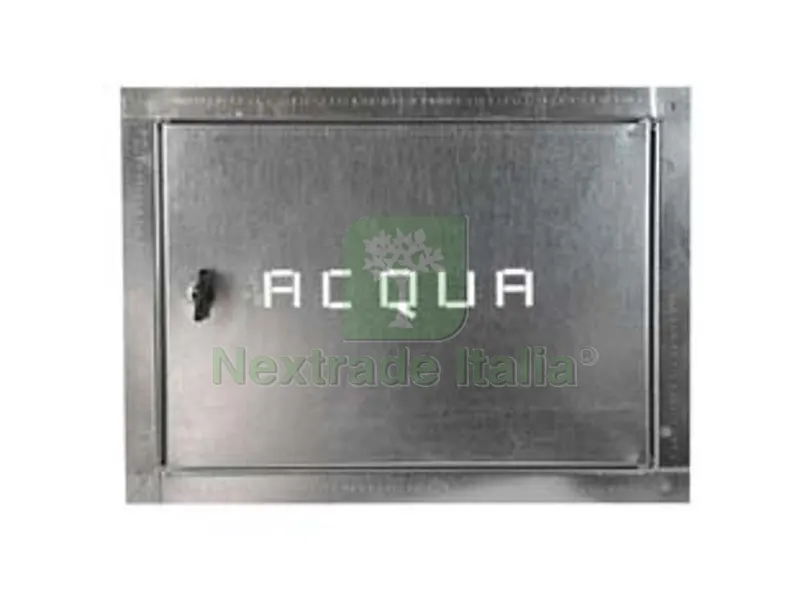 SPORTELLO CONTATORE ACQUA IN ACCIAIO ZINCATO — Raccordi in ghisa e figure — rif. FERX.FER410519