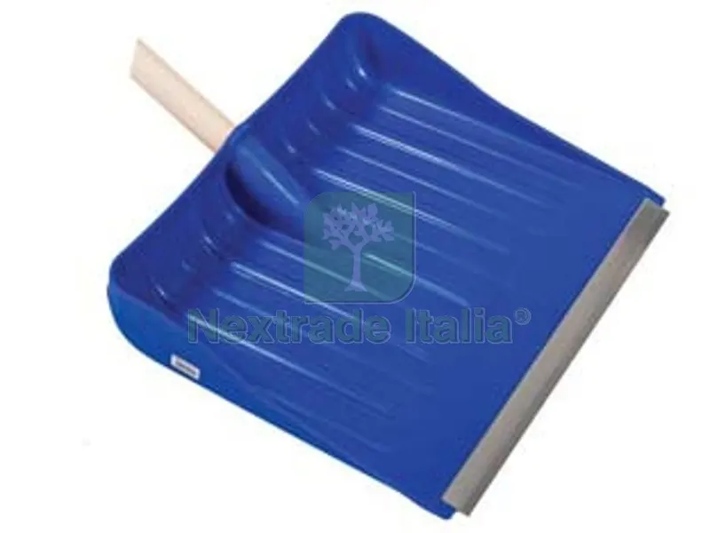 4PZ PALA IN POLIPROPILENE PER NEVE BLU CON PROFILO ALLUMINIO - cm.45x38h, gr.1020 — Pile e batterie — rif. FERX.FER292597