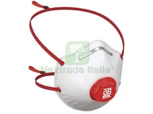 10PZ Mascherine Monouso a Conchiglia con Valvola FFP2 IRU 220 SLV — Rubinetti e valvole — rif. FERX.FER293433