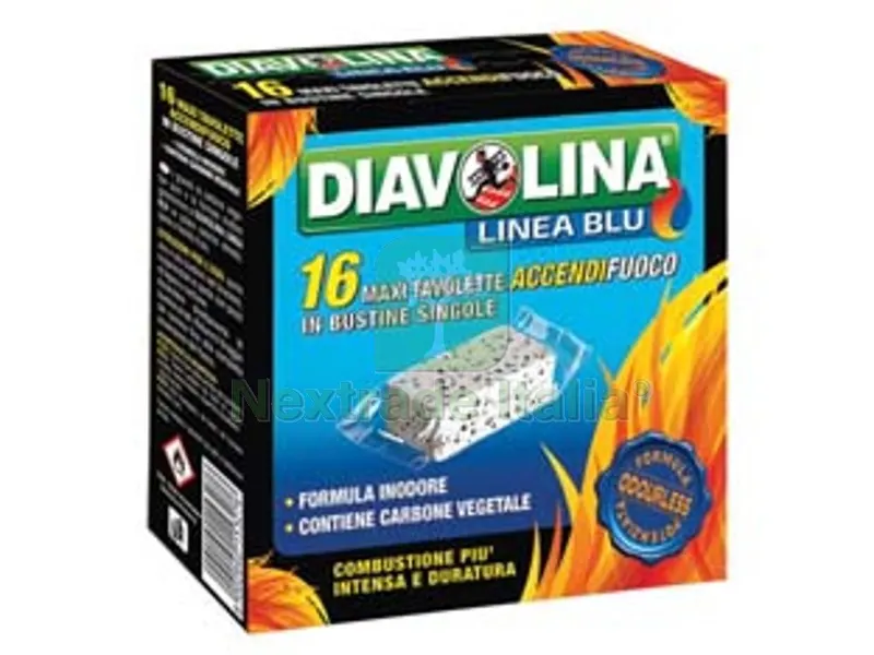 16PZ DIAVOLINA ACCENDIFUOCO LIGNITE - conf. 16 tavolette maxi — Tempo libero outdoor — rif. FERX.FER295413