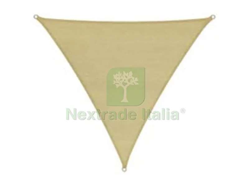 VELA OMBREGGIANTE HDPE TRIANGOLARE BEIGE - mt.3,6x3,6x3,6 — Protezione piante e sementi — rif. FERX.FER315562 VELA OMBREGGIANTE HDPE TRIANGOLARE BEIGE - mt.3,6x3,6x3,6 — Protezione piante e sementi — rif. FERX.FER315562