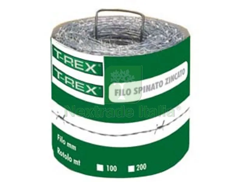 Filo Ferro Spinato Zincato - rotolo da mt.200 — Interruttori e prese — rif. FERX.FER297608