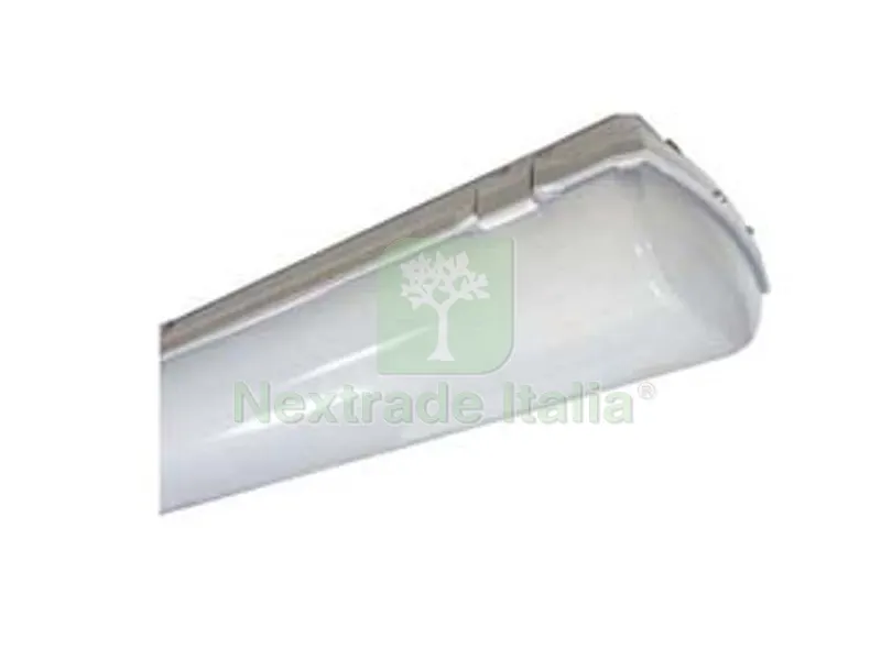 Plafoniera Stagna Cablata per Tubo LED - 2x18w - IP66 - mm.662x145x111h. — Illuminazione — rif. FERX.FER297691 Plafoniera Stagna Cablata per Tubo LED - 2x18w - IP66 - mm.662x145x111h. — Illuminazione — rif. FERX.FER297691