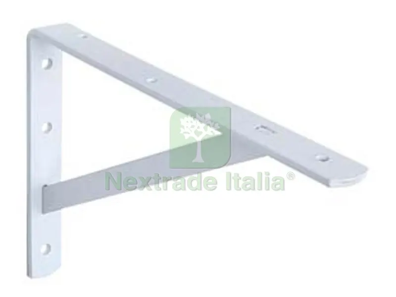 10PZ Mensola da Cantina Zincata Bianca - mm.300 — Arredo — rif. FERX.FER298469
