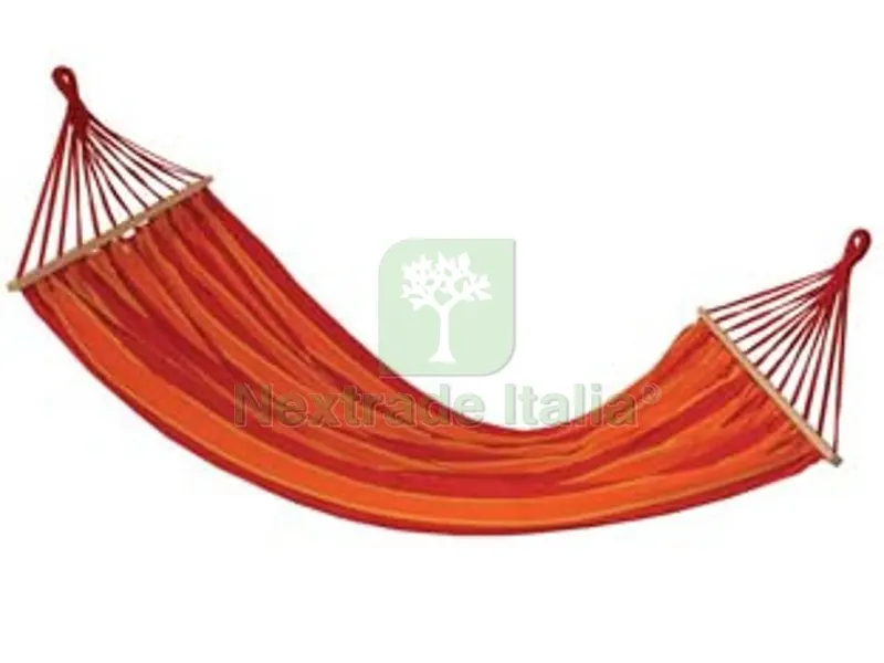 Amaca Bahamas XL Riga Arancio/Rosso 200X150 - 200x150 cm — Tempo libero outdoor — rif. FERX.FER299503 Amaca Bahamas XL Riga Arancio/Rosso 200X150 - 200x150 cm — Tempo libero outdoor — rif. FERX.FER299503