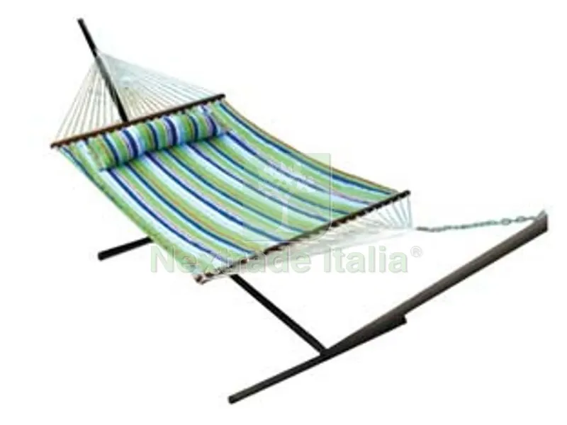 Amaca Bermuda XL con Supporto Riga Multicolor 200X140 - 200x140 cm — Tempo libero outdoor — rif. FERX.FER299510 Amaca Bermuda XL con Supporto Riga Multicolor 200X140 - 200x140 cm — Tempo libero outdoor — rif. FERX.FER299510
