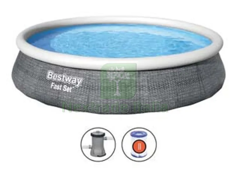 piscina fast set autoportante tonda cm.457x84h. - kg.23,3 - lt.9.677- filtro cartuccia (art.57313) — Tempo libero outdoor — rif. FERX.FER300490 piscina fast set autoportante tonda cm.457x84h. - kg.23,3 - lt.9.677- filtro cartuccia (art.57313) — Tempo libero outdoor — rif. FERX.FER300490