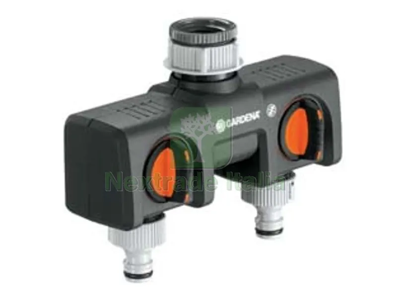 DISTRIBUTORE A 2 VIE CON INNESTI RAPIDI - per rubinetti da 3/4"-1" in blister (8193-20) — Tubi e raccordi — rif. FERX.FER303460 DISTRIBUTORE A 2 VIE CON INNESTI RAPIDI - per rubinetti da 3/4"-1" in blister (8193-20) — Tubi e raccordi — rif. FERX.FER303460