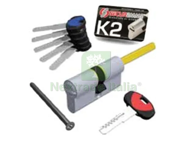 Cilindro Sagomato Profilo Europeo "K2" Codolo 1+5 Chiavi 0CK2 Serie 3200-Q - MM.30X40 (3200QCS30401X5) — Serrature e cilindri — rif. FERX.FER304535 Cilindro Sagomato Profilo Europeo "K2" Codolo 1+5 Chiavi 0CK2 Serie 3200-Q - MM.30X40 (3200QCS30401X5) — Serrature e cilindri — rif. FERX.FER304535