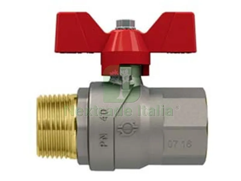 6PZ Valvola a Sfera M/F con Maniglia a Farfalla "evolution" - MF 1/2" - pressione esercizio 50 bar — Maniglie e pomelli — rif. FERX.FER304863 6PZ Valvola a Sfera M/F con Maniglia a Farfalla "evolution" - MF 1/2" - pressione esercizio 50 bar — Maniglie e pomelli — rif. FERX.FER304863