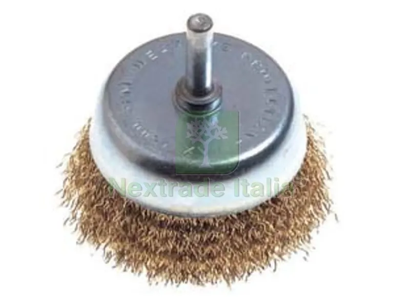 2BLISTER SPAZZOLA A TAZZA FILI OTTONE PER TRAPANO - ? mm.50 codulo mm.6 PG 495.00 — Punte, frese e dischi — rif. FERX.FER307185 2BLISTER SPAZZOLA A TAZZA FILI OTTONE PER TRAPANO - ? mm.50 codulo mm.6 PG 495.00 — Punte, frese e dischi — rif. FERX.FER307185