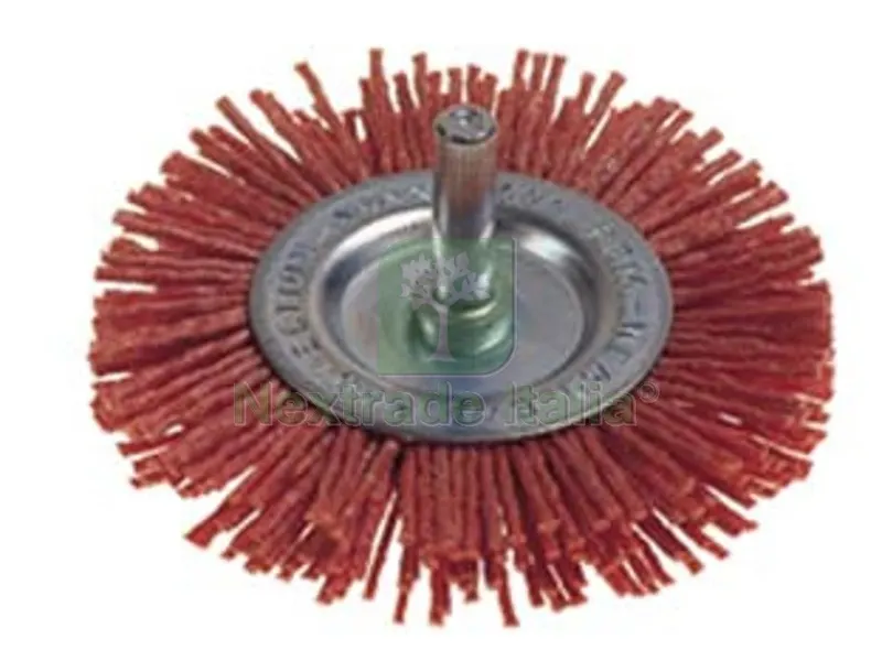 SPAZZOLA CIRCOLARE IN NYLON ABRASIVO ARANCIO - ? mm.75 PG 497.05 — Punte, frese e dischi — rif. FERX.FER307208 SPAZZOLA CIRCOLARE IN NYLON ABRASIVO ARANCIO - ? mm.75 PG 497.05 — Punte, frese e dischi — rif. FERX.FER307208