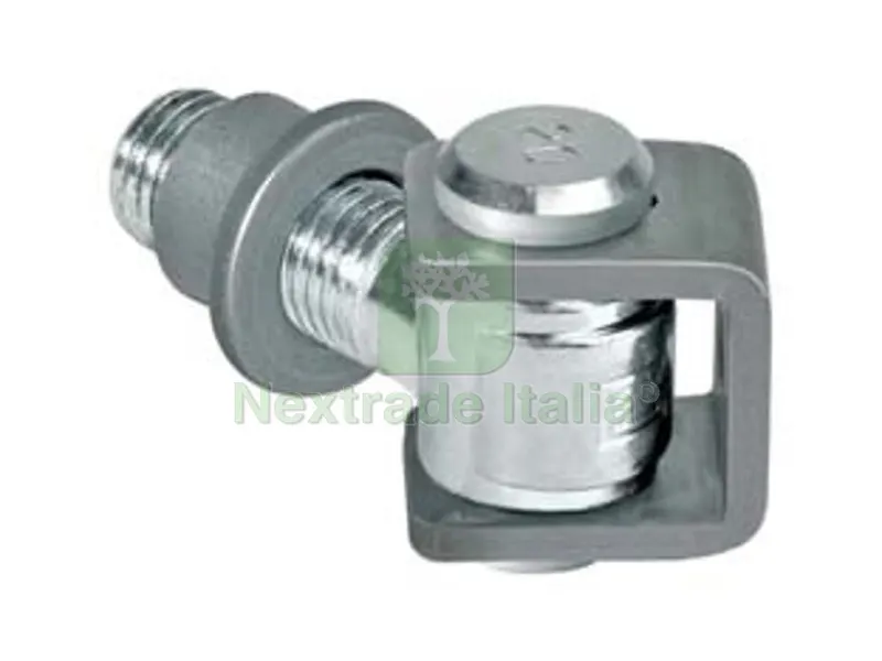 5PZ Cardine Saldare con Cavallotto e Bussola ART.120 - mm.90x47 M20 — Funi, golfari e accessori sollevamento — rif. FERX.FER307949