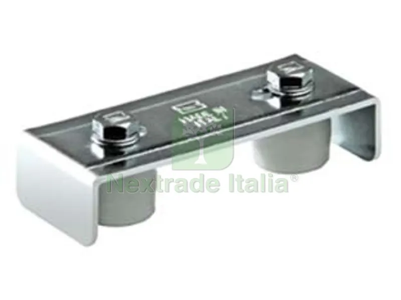 PIASTRA MINI GUIDA PER CANCELLO ART.247 - mm.58x146 — Accessori bagno — rif. FERX.FER308229