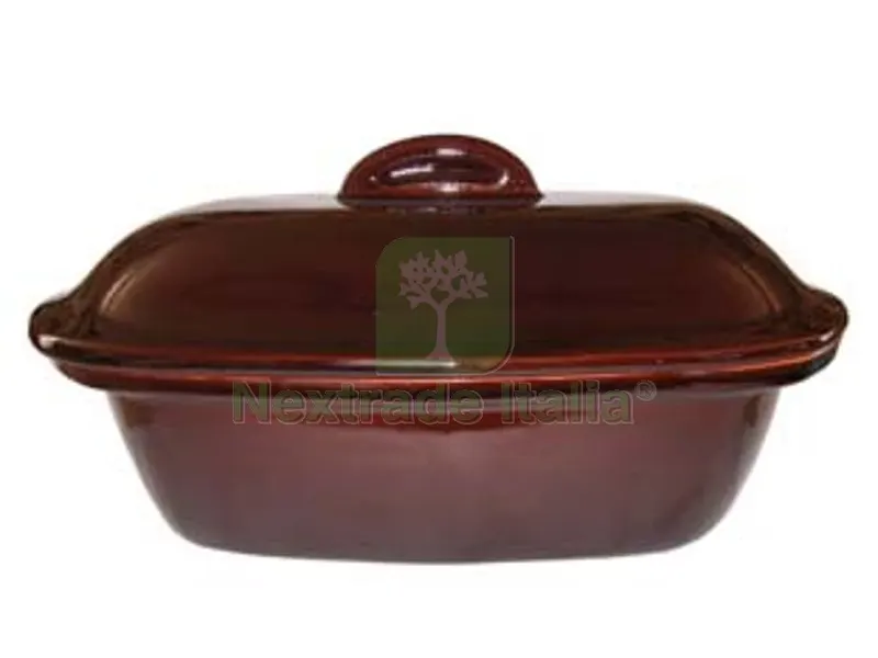 cuociarrosti in terracotta brunella - cm.37 — Casalinghi e organizzazione — rif. FERX.FER309059