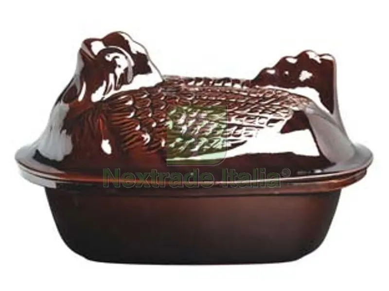 cuocipollo in terracotta brunella - cm.38 — Casalinghi e organizzazione — rif. FERX.FER309066 cuocipollo in terracotta brunella - cm.38 — Casalinghi e organizzazione — rif. FERX.FER309066