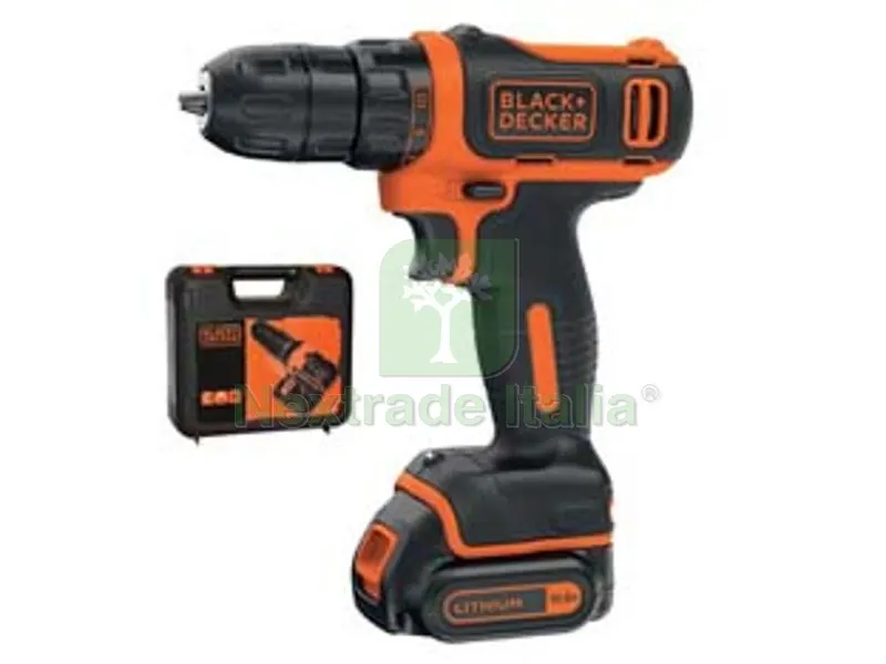 TRAPANO AVVITATORE BATTERIA LITO 10,8V (BDCDD12K-QW) - 1 batteria Litio da 1,5 Ah — Trapani e avvitatori — rif. FERX.FER309202