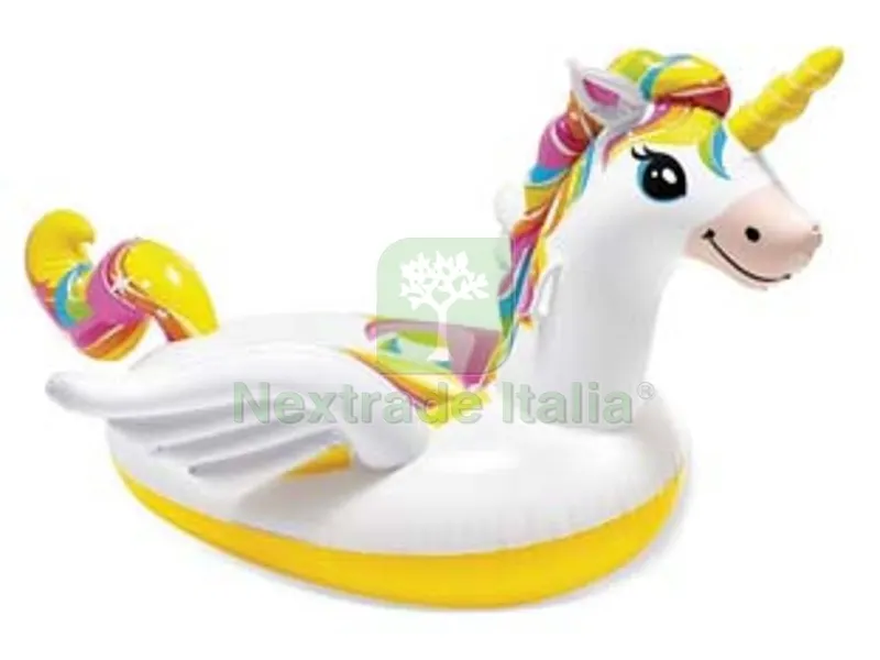 unicorno gonfiabile cavalcabile +3 anni - cm.201x140x97 - peso kg.1,97 (57561) — Gonfiabili e galleggianti — rif. FERX.FER313452 unicorno gonfiabile cavalcabile +3 anni - cm.201x140x97 - peso kg.1,97 (57561) — Gonfiabili e galleggianti — rif. FERX.FER313452