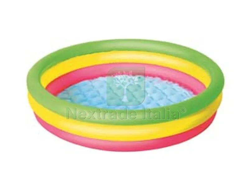 piscina "summer" 3 anelli color grande +2 anni - ? cm.152x30h. - lt.62 - kg.1,880 (art.51103) — Tempo libero outdoor — rif. FERX.FER313735