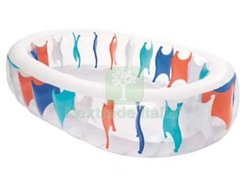 piscina "elliptic pool" gonfiabile ovale +6 anni - cm.229x152x51h. - peso kg.4,400 (art.54066) — Gonfiabili e galleggianti — rif. FERX.FER313742 piscina "elliptic pool" gonfiabile ovale +6 anni - cm.229x152x51h. - peso kg.4,400 (art.54066) — Gonfiabili e galleggianti — rif. FERX.FER313742
