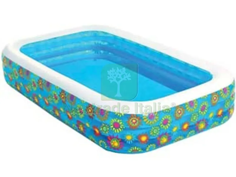 piscina "family" rettangolare 3 anelli +6 anni - cm.305x183x56h. - peso kg.8 (art.54121) — Tempo libero outdoor — rif. FERX.FER313759