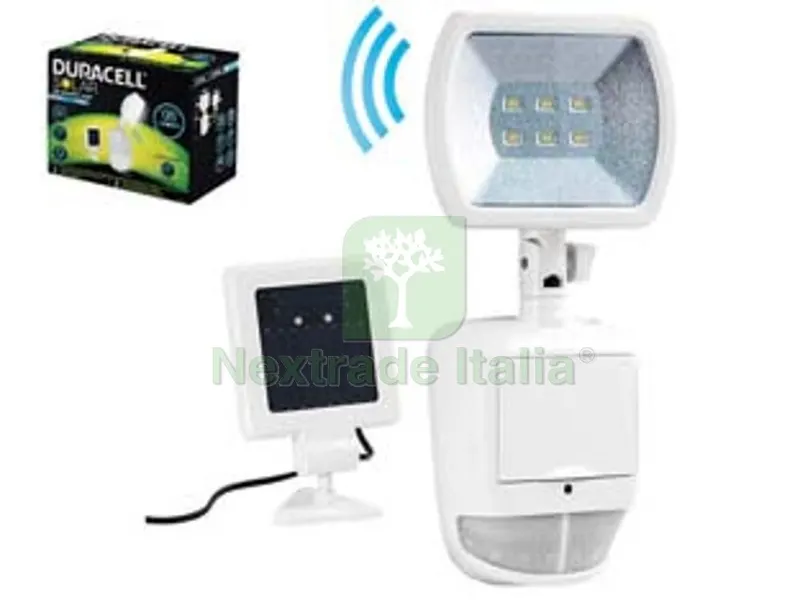 proiettore solare led con sensore - mm.281x128x50 - 120 lumen — Illuminazione — rif. FERX.FER314794