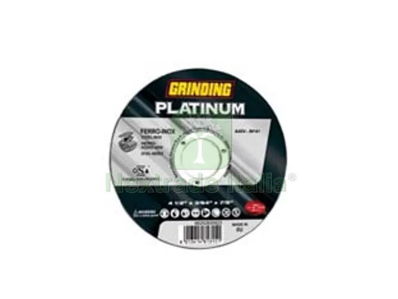 25PZ DISCHI DA TAGLIO SOTTILE "PLATINUM" CENTRO PIANO PER FERRO/INOX - ? mm.115x1 foro 22,23 da taglio per ferro/inox — Punte, frese e dischi — rif. FERX.FER315036 25PZ DISCHI DA TAGLIO SOTTILE "PLATINUM" CENTRO PIANO PER FERRO/INOX - ? mm.115x1 foro 22,23 da taglio per ferro/inox — Punte, frese e dischi — rif. FERX.FER315036