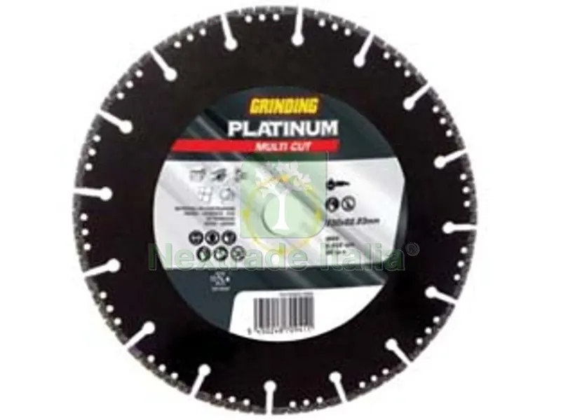 DISCHI DIAMANTATI UNIV. "PLATINUM MULTI-CUT" MATER. COSTR. ? MM.230 - ? mm.230x3,1 foro 22,23 corona a settori — Punte, frese e dischi — rif. FERX.FER315067
