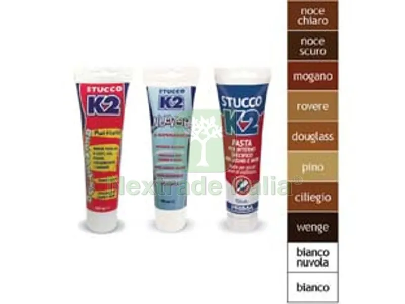 6PZ K2 STUCCO IN PASTA MULTIUSO COLORATO IN TUBETTO - ml.150 - wenge' — Stucchi e rasanti — rif. FERX.FER315418