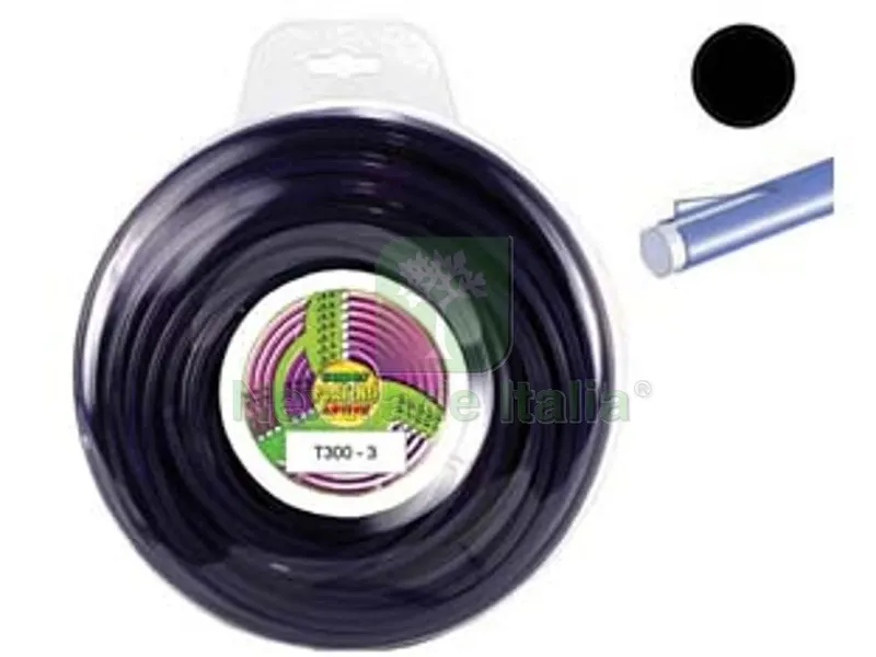 Filo Nylon "platino T300" Tondo Viola per Decespugliatori - ? mm.3 - blister mt.67 — Ricambi e accessori macchine da giardino — rif. FERX.FER315807 Filo Nylon "platino T300" Tondo Viola per Decespugliatori - ? mm.3 - blister mt.67 — Ricambi e accessori macchine da giardino — rif. FERX.FER315807