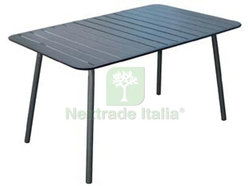 Tavolo in Acciaio Modello Londra Colore Antracite - cm.140x80x73h. — Casalinghi e organizzazione — rif. FERX.FER316316