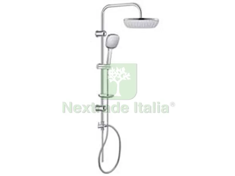 COLONNA DOCCIA LUSSO CROMATA QUADRA - soffione cm.22,5x22,5 — Rubinetti e valvole — rif. FERX.FER316408 COLONNA DOCCIA LUSSO CROMATA QUADRA - soffione cm.22,5x22,5 — Rubinetti e valvole — rif. FERX.FER316408