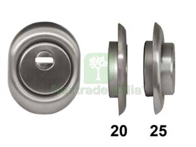 defender monolito cromo satinato a vite per cilindro europeo h 20 - mm.88x68x20h. (bd250-20d1a2) — Serrature e cilindri — rif. FERX.FER317511