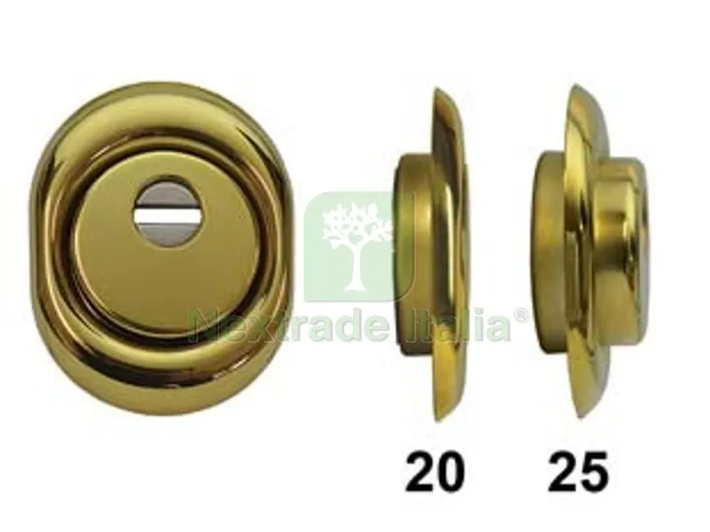 defender monolito ottone pvd a vite per cilindro europeo h 20 - mm.88x68x20h. (bd250-20d1a2) — Serrature e cilindri — rif. FERX.FER317528