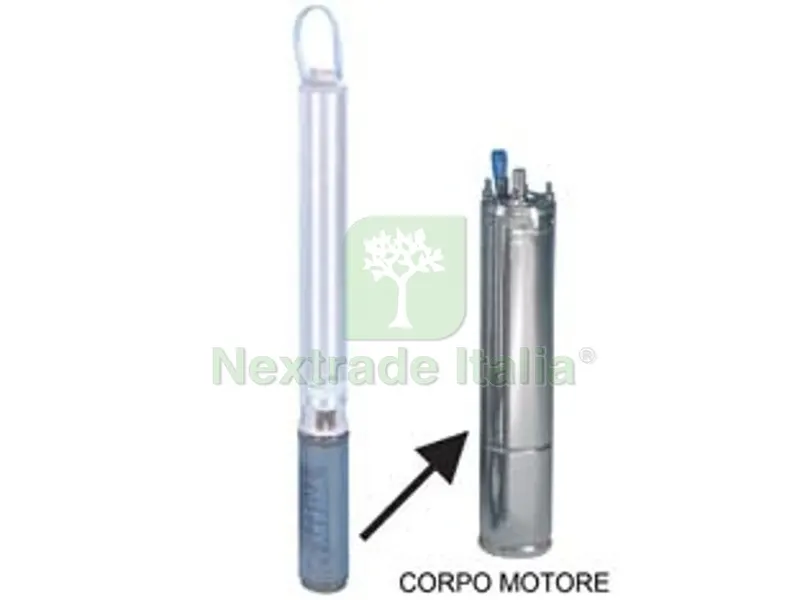 CORPO MOTORE PER ELETTROPOMPA SOMMERSA 4" MONOF. "4OS07M235/C" KW 0,75 — Pompe — rif. FERX.FER434270