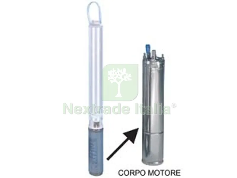 Corpo Motore per Elettropompa Sommersa 4" Trifase "4OS07T405/C" KW 0,75 — Pompe — rif. FERX.FER434287 Corpo Motore per Elettropompa Sommersa 4" Trifase "4OS07T405/C" KW 0,75 — Pompe — rif. FERX.FER434287
