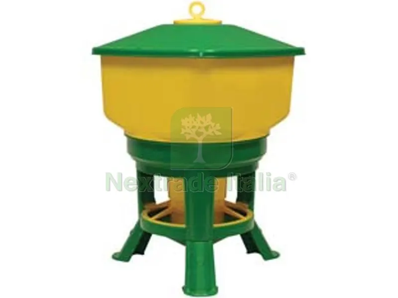 MANGIATORIA PER POLLI "KUBIC PREMIUM" LT.30 - lt.30 di capienza ø cm.40x57h. — Olio miscela e carburanti giardinaggio — rif. FERX.FER318655