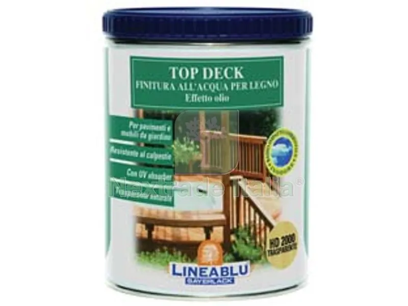 Finitura All'acqua Effetto Olio per Legno TOP Deck - HD 2000 trasparente ml.750 — Cere e finiture legno — rif. FERX.FER318952 Finitura All'acqua Effetto Olio per Legno TOP Deck - HD 2000 trasparente ml.750 — Cere e finiture legno — rif. FERX.FER318952