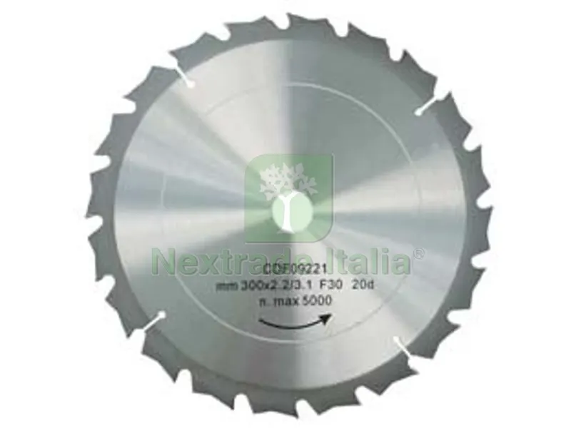 DISCO LAMA CIRCOLARE WIDIA DENTATURA ALTERNATA - ? mm.300 foro 30 denti 72 sp.mm.2,2 — Punte, frese e dischi — rif. FERX.FER343169