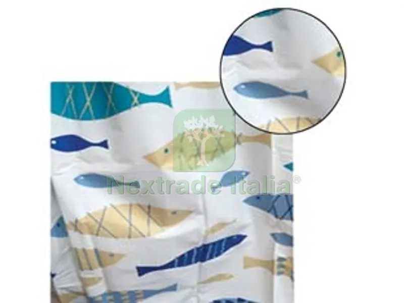 TENDA DOCCIA PEVA "PESCI" - cm 180x200 — Accessori bagno — rif. FERX.FER319621