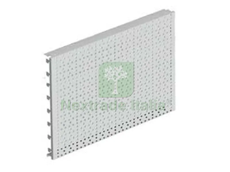 Fondale in Lamiera Forato MM.400H Grigio RAL 7035 - mm.665 l.x400 h. — Materiale promozionale e POP — rif. FERX.FER320573