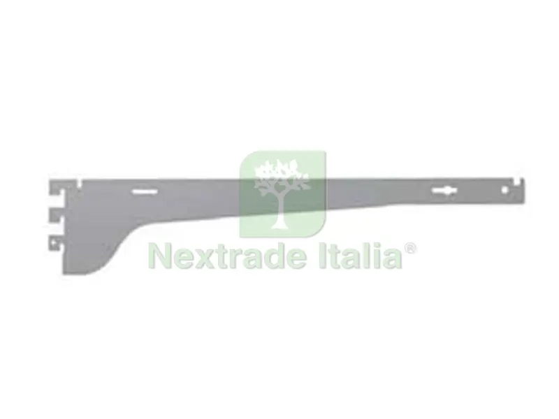 Mensola 3 Ganci Passo 25 3A Verniciata Grigio RAL 7035 - mm.400 portata kg.90 a coppia — Arredo — rif. FERX.FER320702 Mensola 3 Ganci Passo 25 3A Verniciata Grigio RAL 7035 - mm.400 portata kg.90 a coppia — Arredo — rif. FERX.FER320702