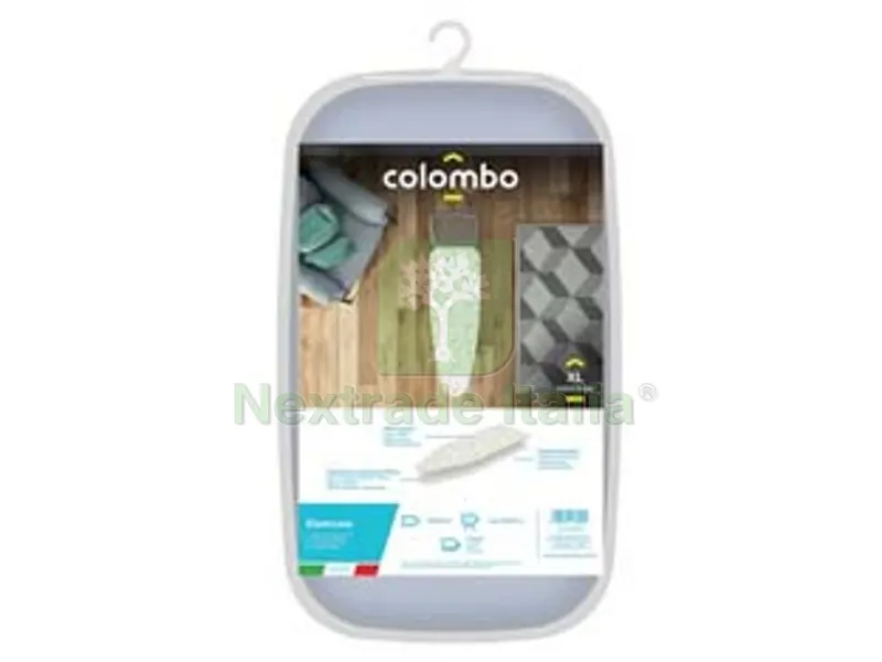 2PZ TELO ASSE DA STIRO DOPPIO STRATO CON ELASTICO E MOLLETTONE - cm.140x50 — Stendibiancheria e bucato — rif. FERX.FER322218