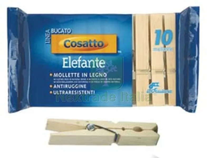 10CF Mollette Elefante in Legno Naturale Molla Antiruggine CM.10 PZ.10 — Vernici e smalti — rif. FERX.FER322300