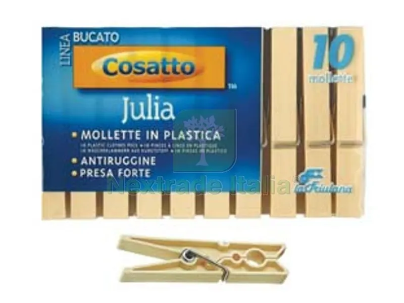 10CF MOLLETTE JULIA AVORIO POLIPROPILENE E MOLLA ACCIAIO ZINCATO PZ.10 — Pile e batterie — rif. FERX.FER322317 10CF MOLLETTE JULIA AVORIO POLIPROPILENE E MOLLA ACCIAIO ZINCATO PZ.10 — Pile e batterie — rif. FERX.FER322317